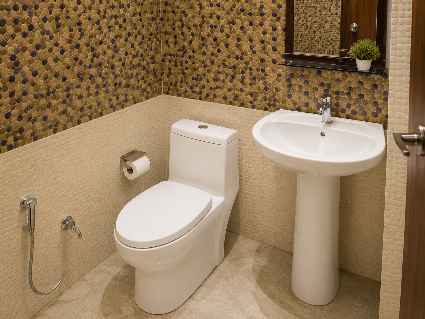 Bathroom 4, V4Y Hotel 4U Tapovan Rishikesh, Garhwal