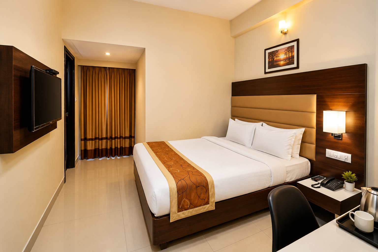Bedroom 5, Hotel Magaji Comfort Inn, Bangalore