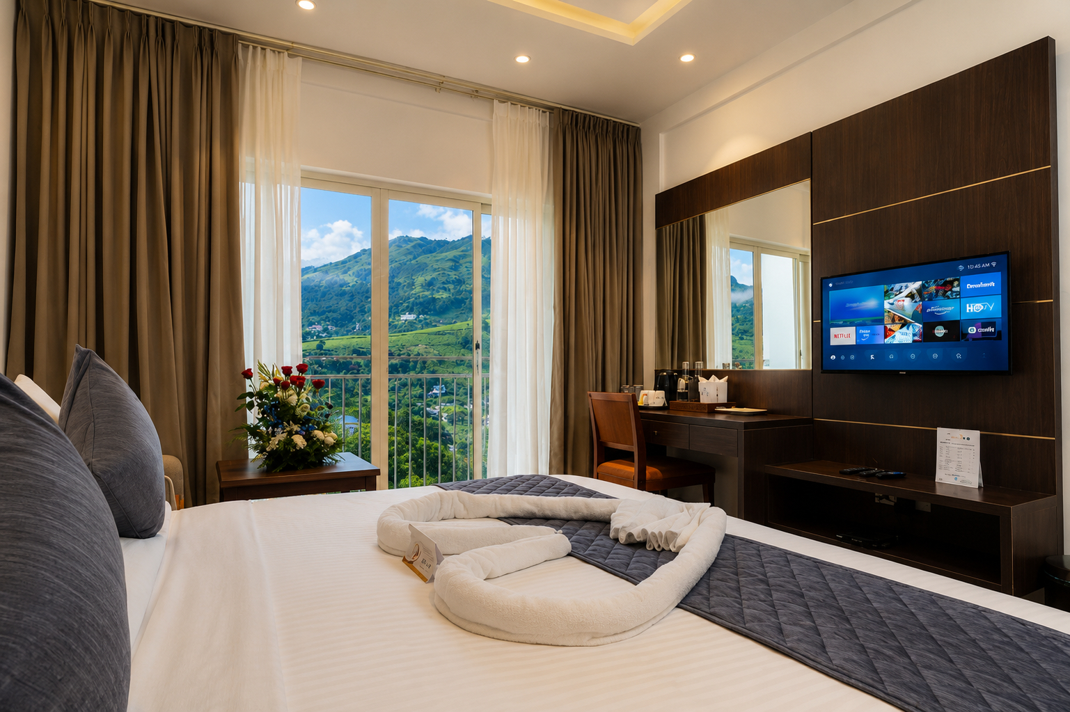 Bedroom 3, Golden Munnar Palace By Hawk Hospitality, Idukki