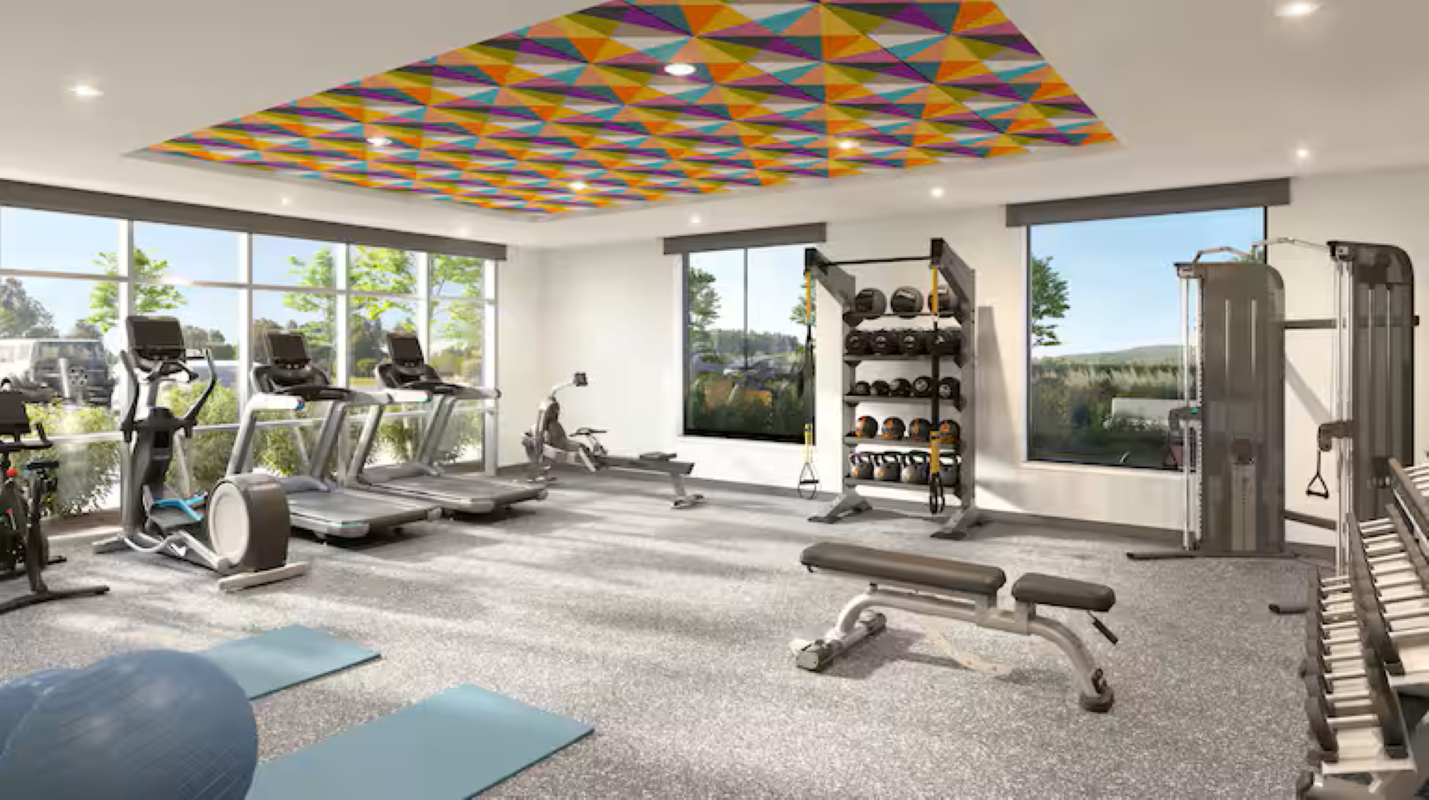 Gym/fitness, Home2 Suites By Hilton Suffolk, Suffolk