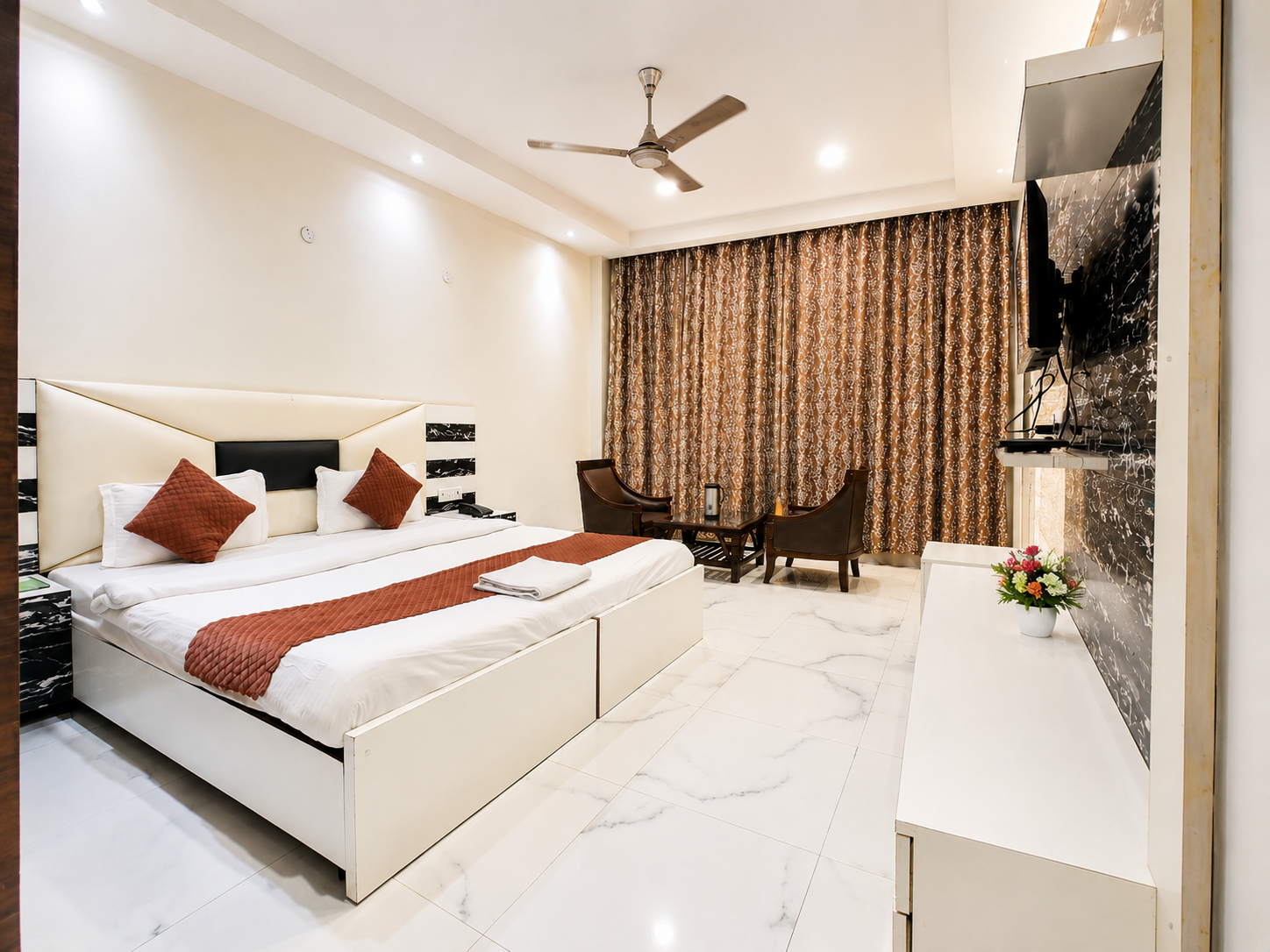 Bedroom 1, Hotel Orchid Garden, Delhi