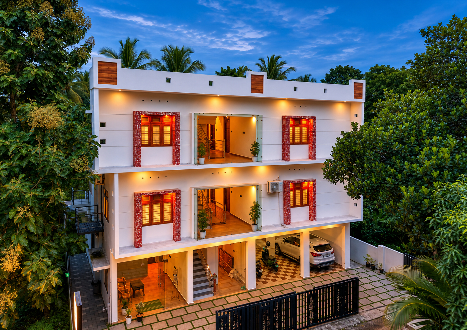 Exterior view 4, De Waves, Thiruvananthapuram