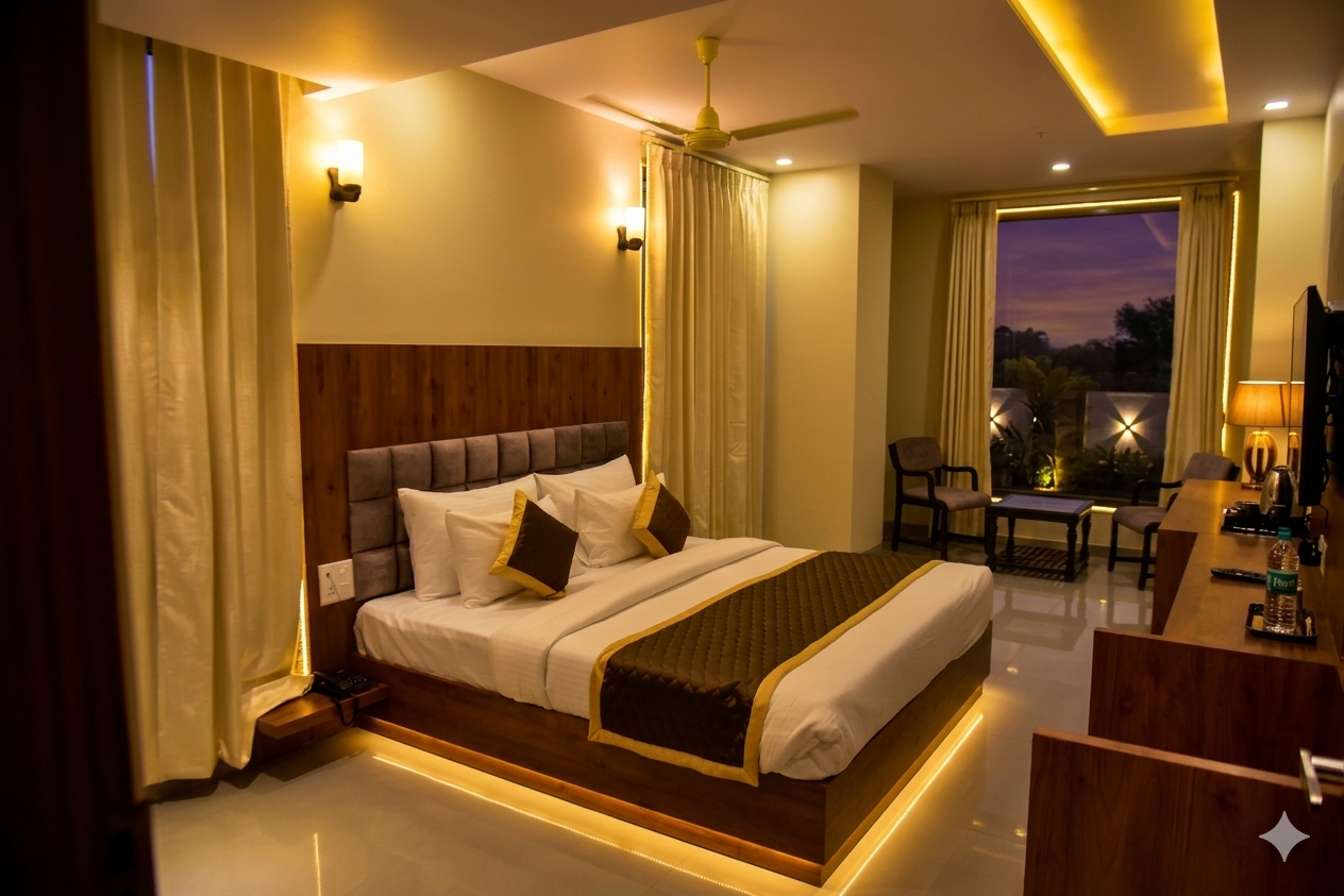 Bedroom 3, Hotel Aarna Premier , Jaipur