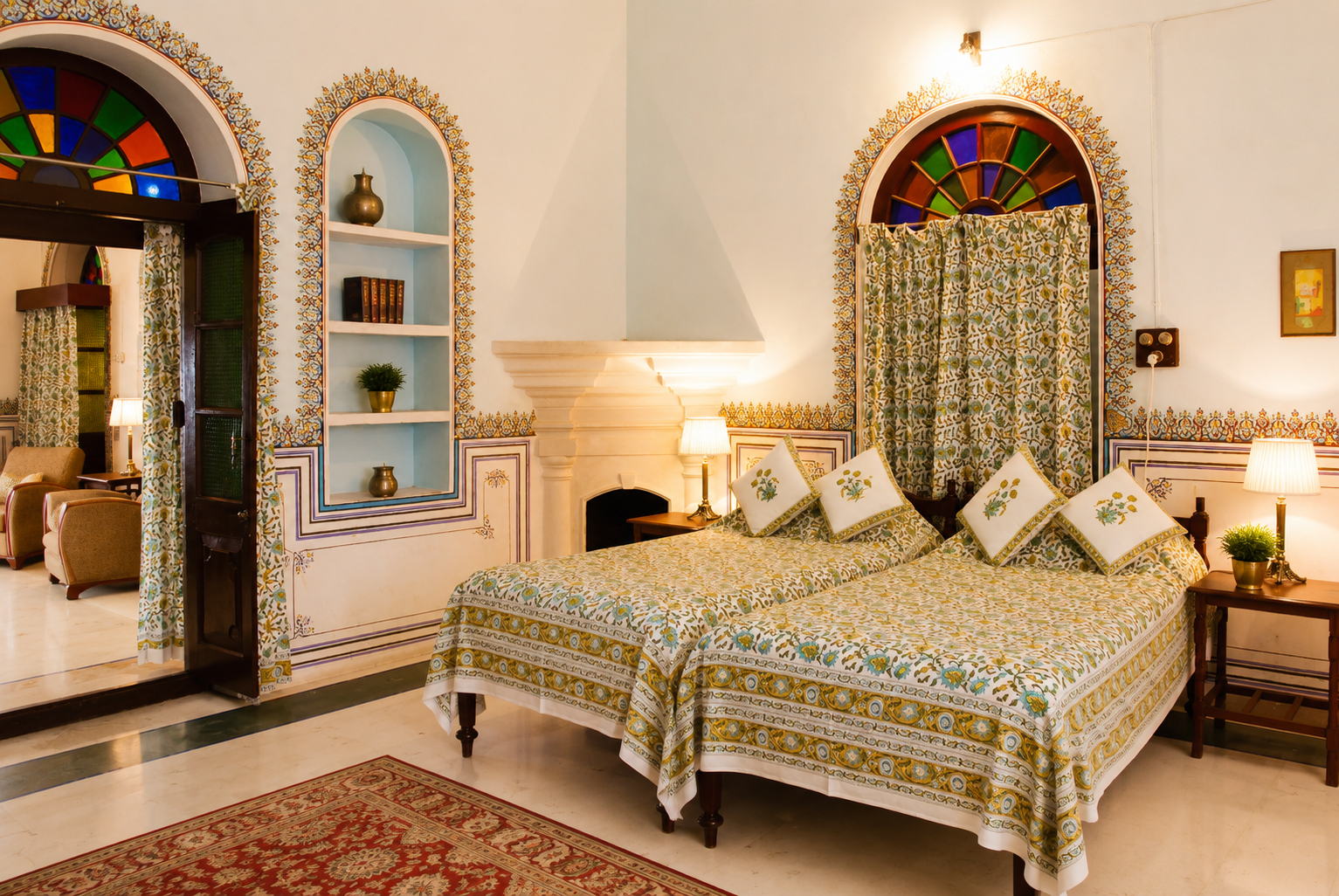 Bedroom 3, Bijay Niwas Palace - Bijaynagar, Bhilwara