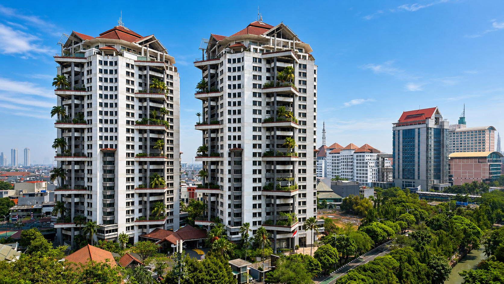 Exterior & Views 2, Grand Tropic Suites Hotel, Jakarta Barat
