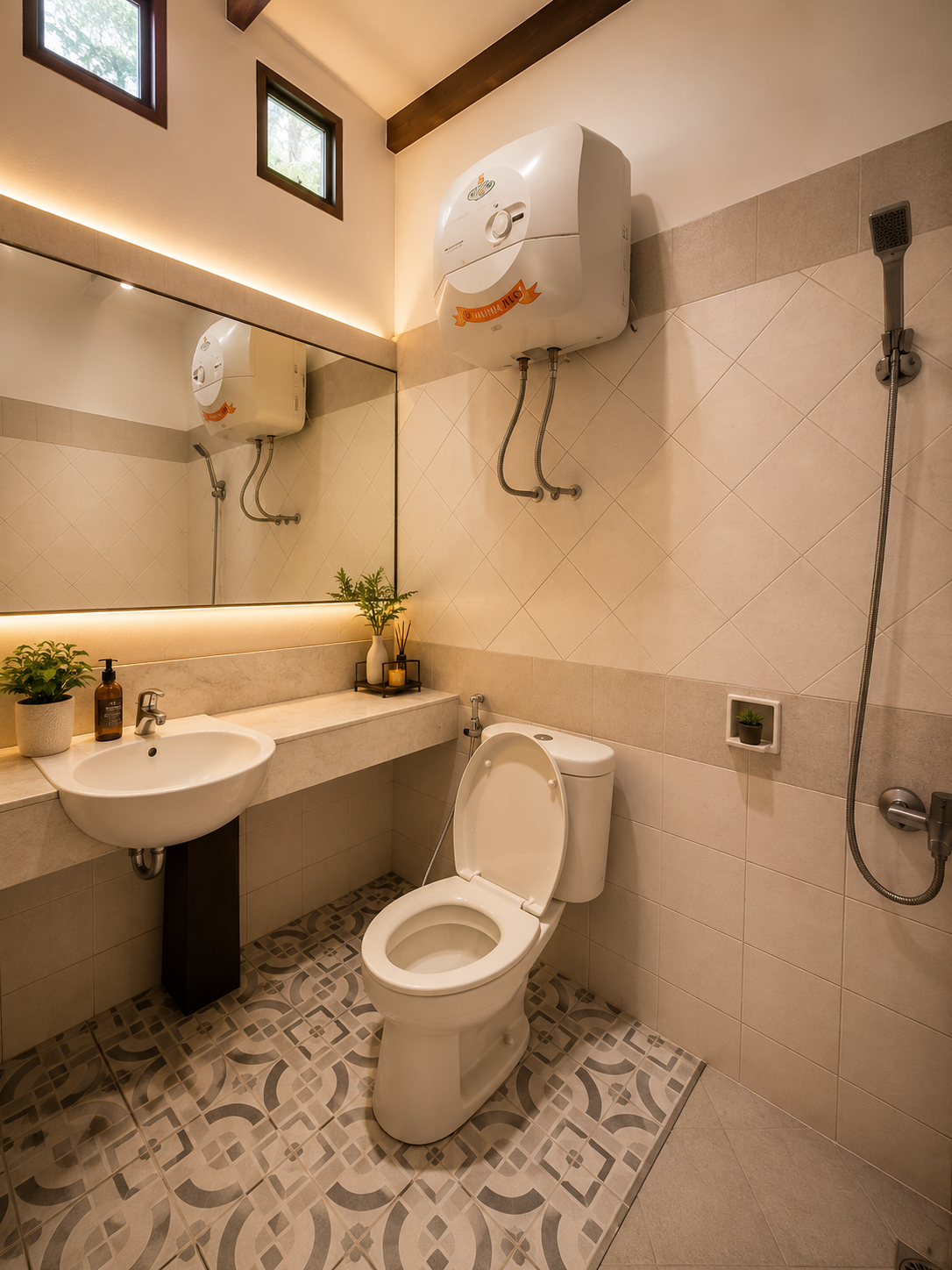 Bathroom, The Haven 3BR Private Pool Villa Lembang, Bandung, Bandung