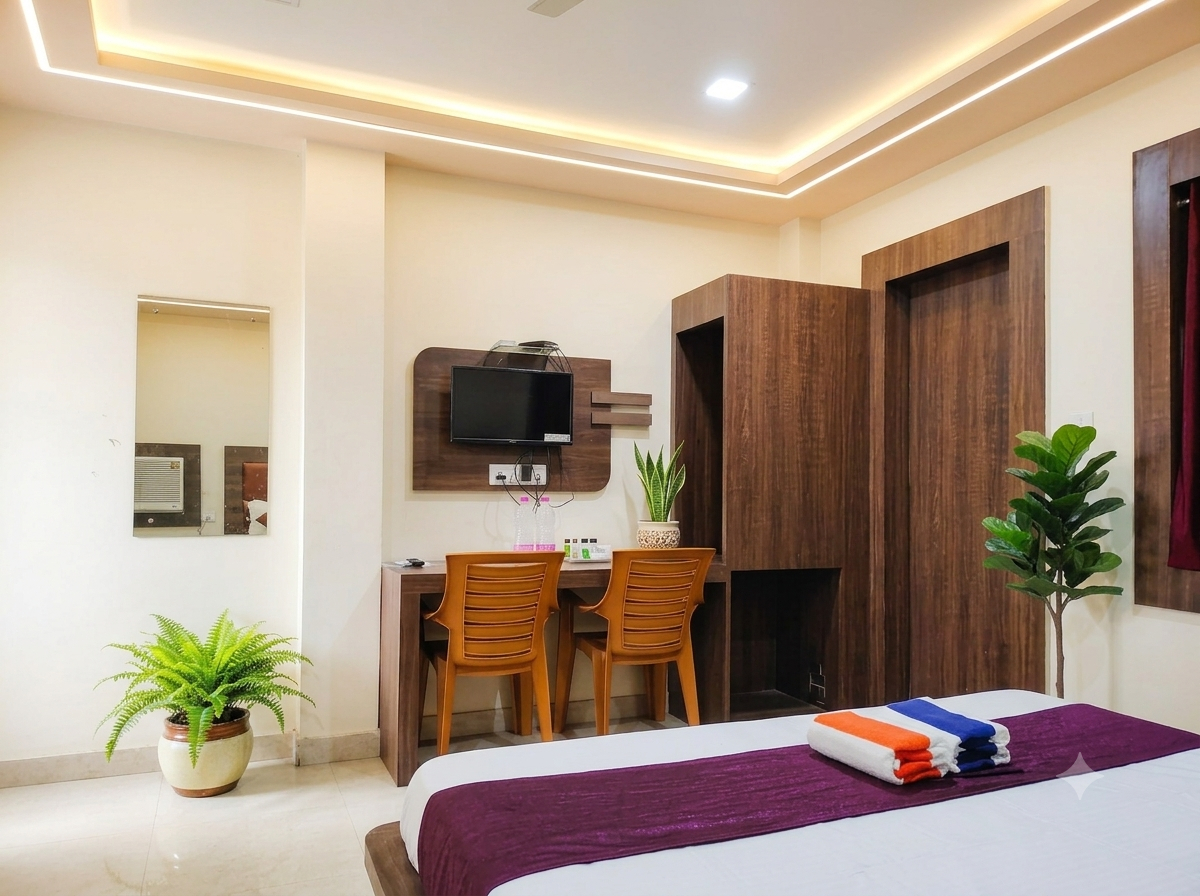 Bedroom 2, Goroomgo Sea Queen Premium Puri - Near Sea Beach And Light House, Puri