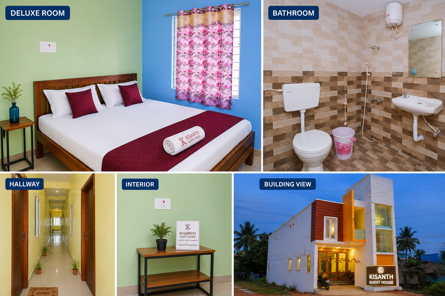 Bedroom 4, KISANTH GUESTHOUSE, Cuddalore