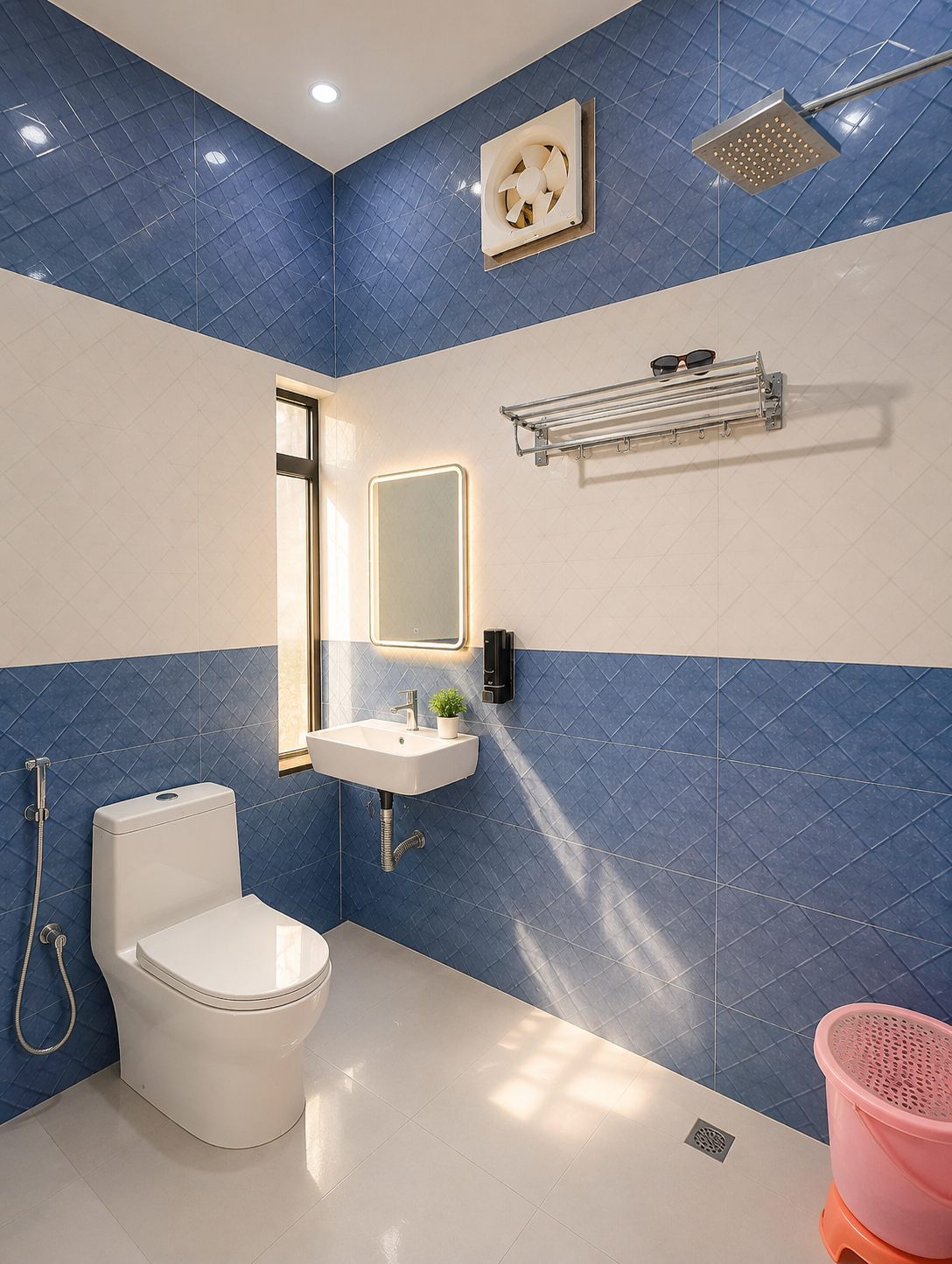Bathroom, Goroomgo Mateshwari Palace Near Ram Mandir Ayodhya, Faizabad