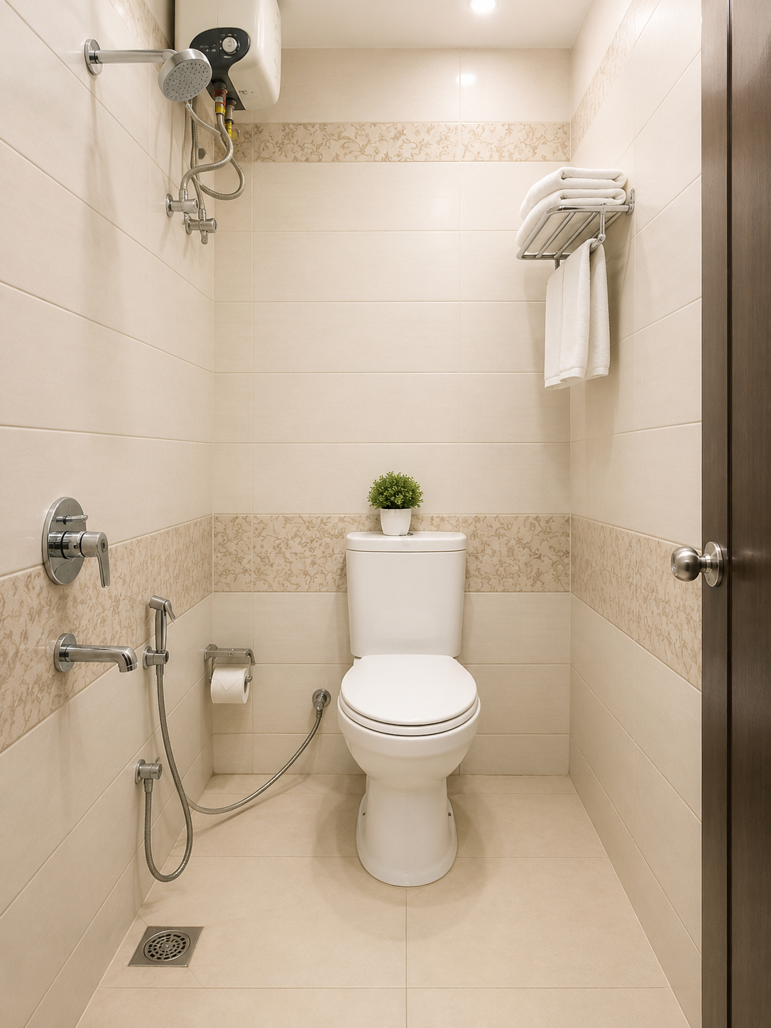 Bathroom 3, Goroomgo swastik Guest House Varanasi, Varanasi