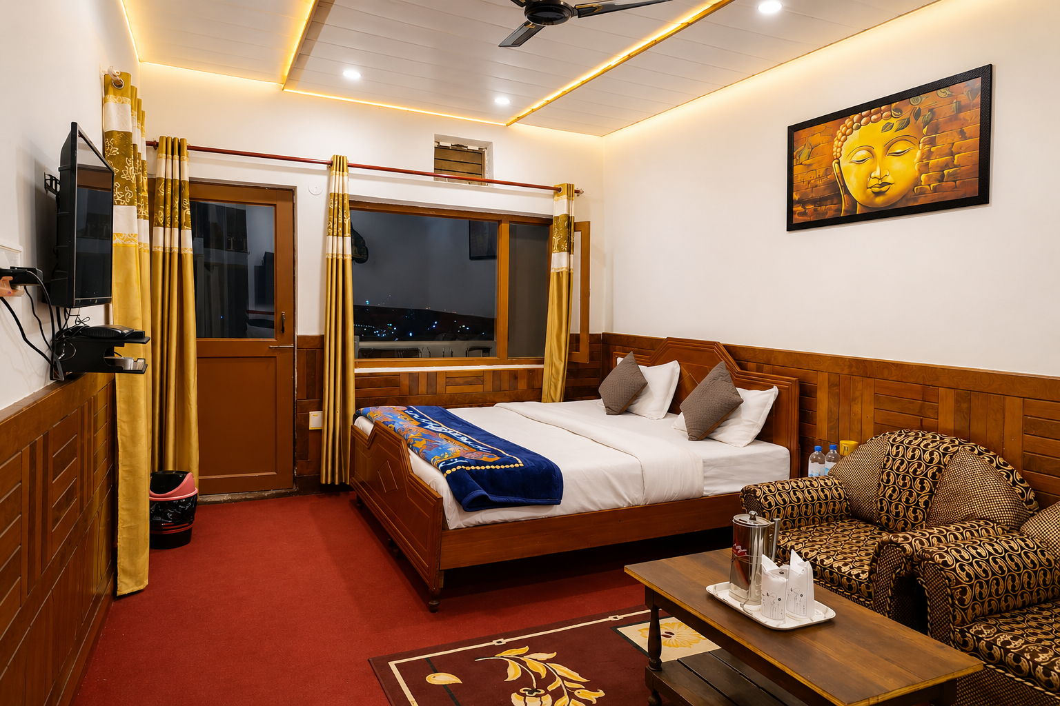 Bedroom 2, Goroomgo Tribhuwan Mall Road Ranikhet - Mountain View, Almora