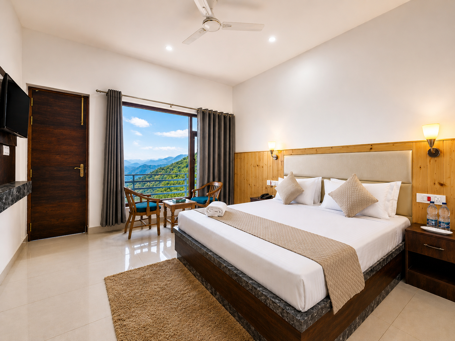 Bedroom 2, Wonder Inn Kasauli | Wake Up to Pine & Valley Views, Solan