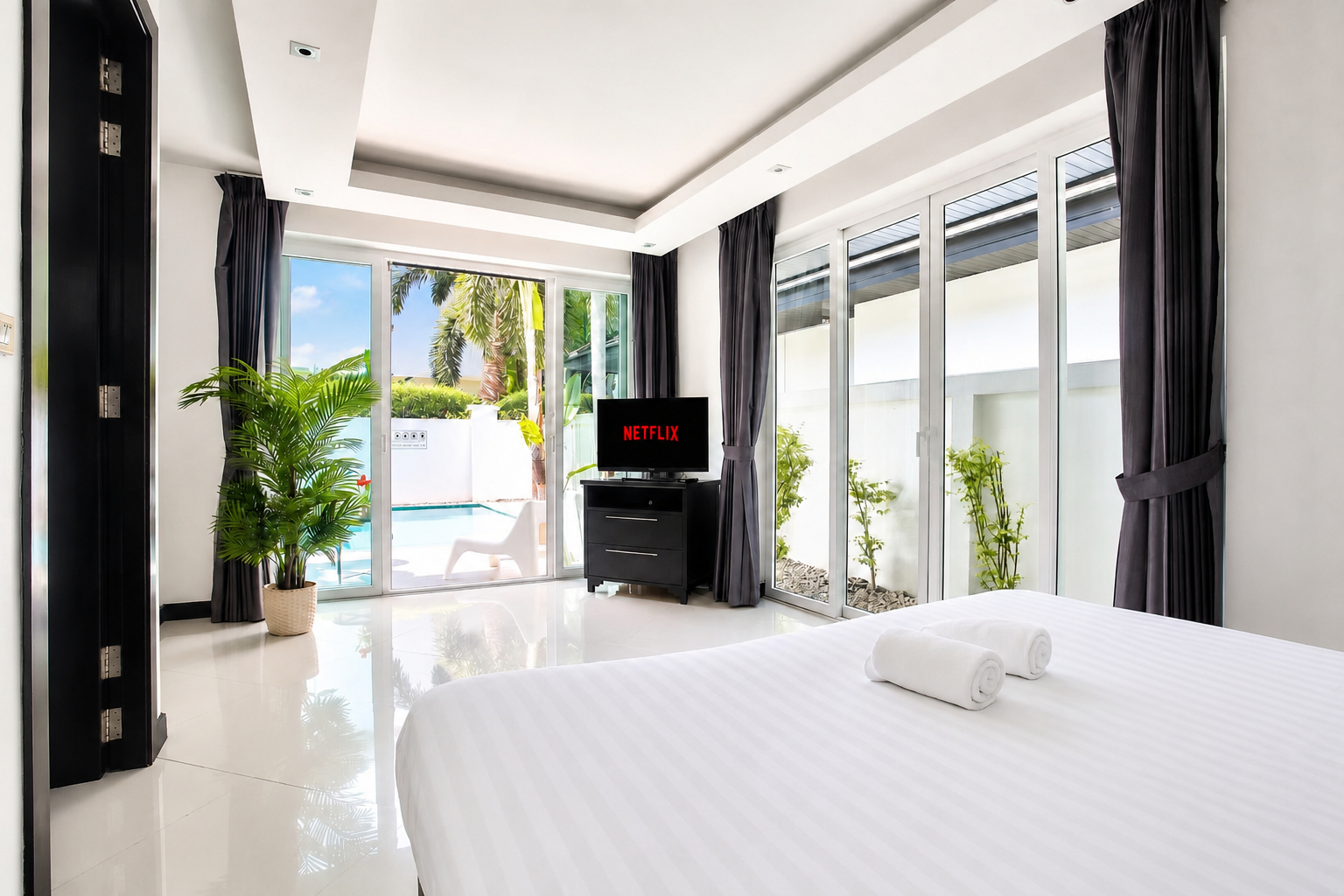 Bedroom 3, C4 Sleek Pool Villa Near Jomtien’s Golden Sands, Pattaya