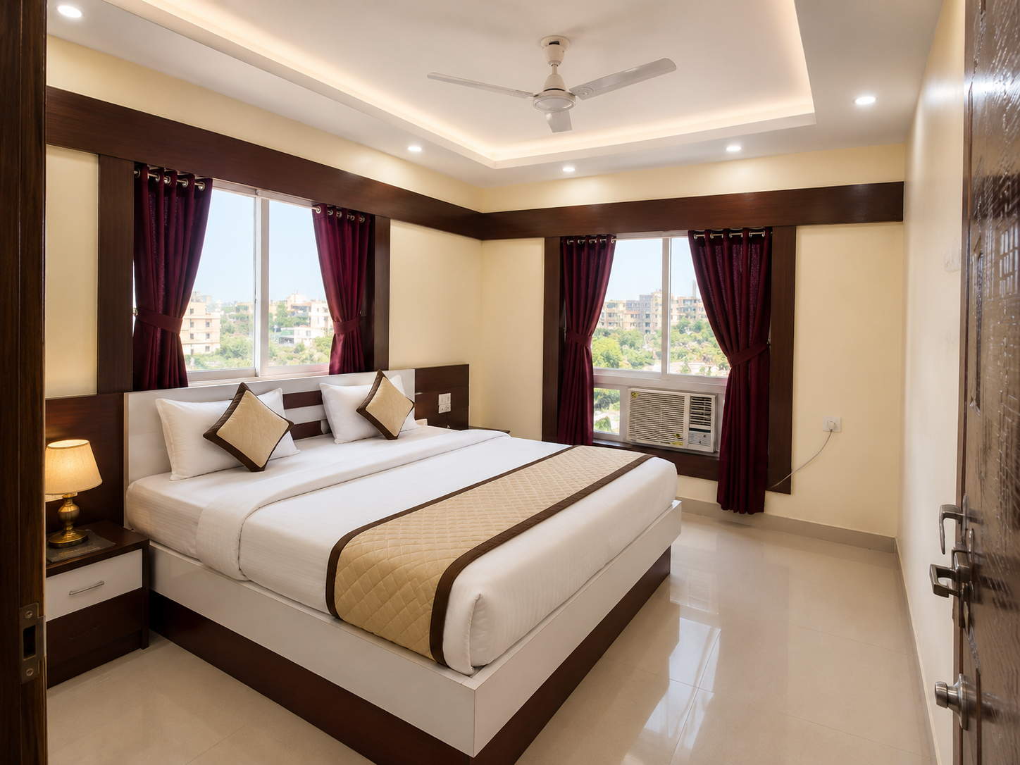 Bedroom 2, Goroomgo Santosh Residency Puri - Near Temple and Sea Beach - Swimming Pool, Puri