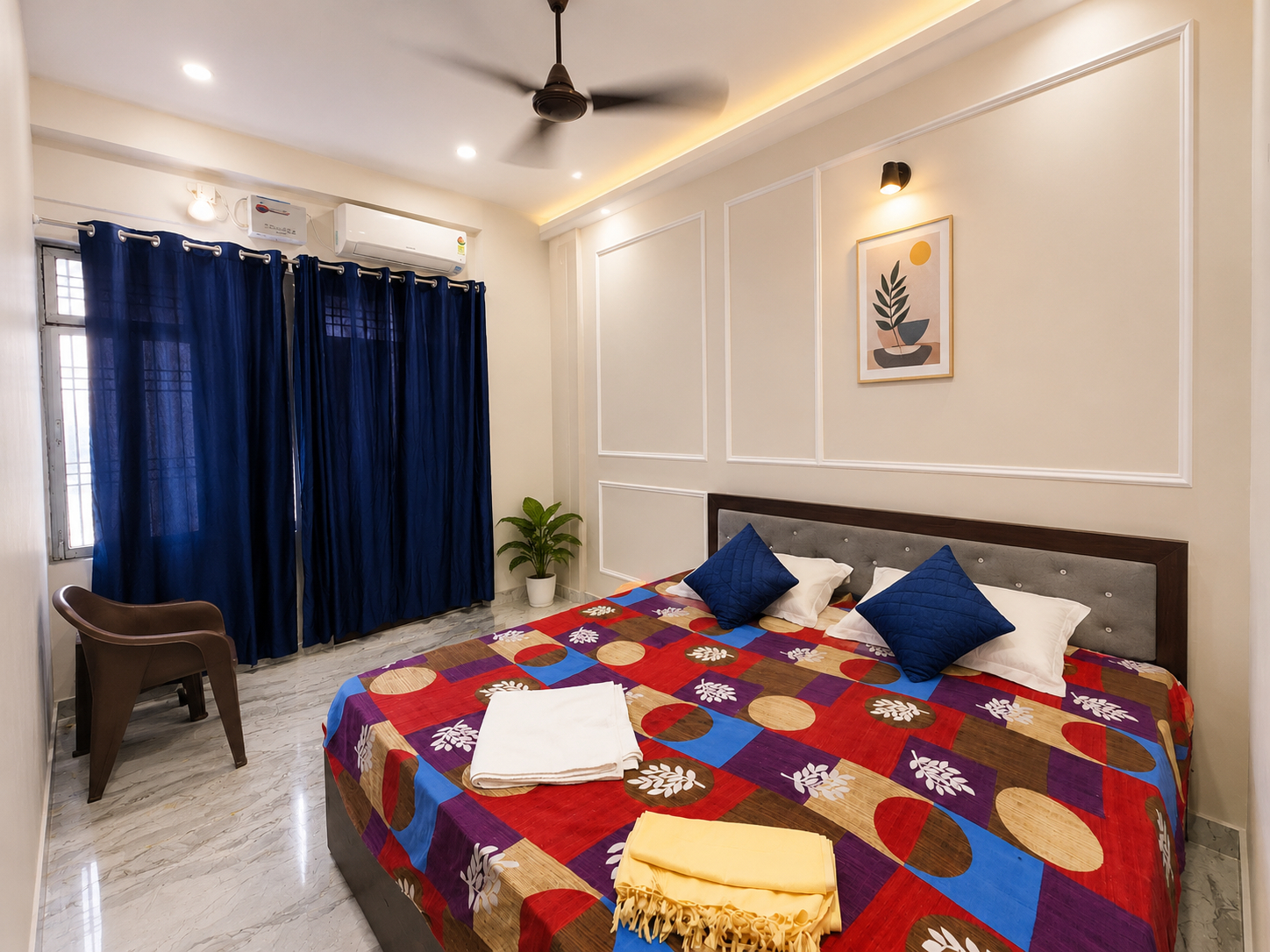 Bedroom 2, Goroomgo Raghubir Nikunj Homestay Near Ram Mandir Ayodhya, Faizabad