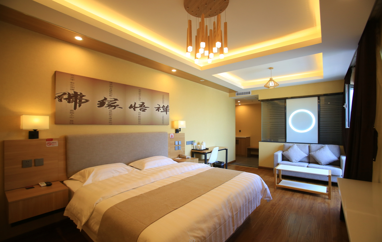 Bedroom 2, Urban Garden Hotel Linyi South Wofo Temple South Gate, Linyi