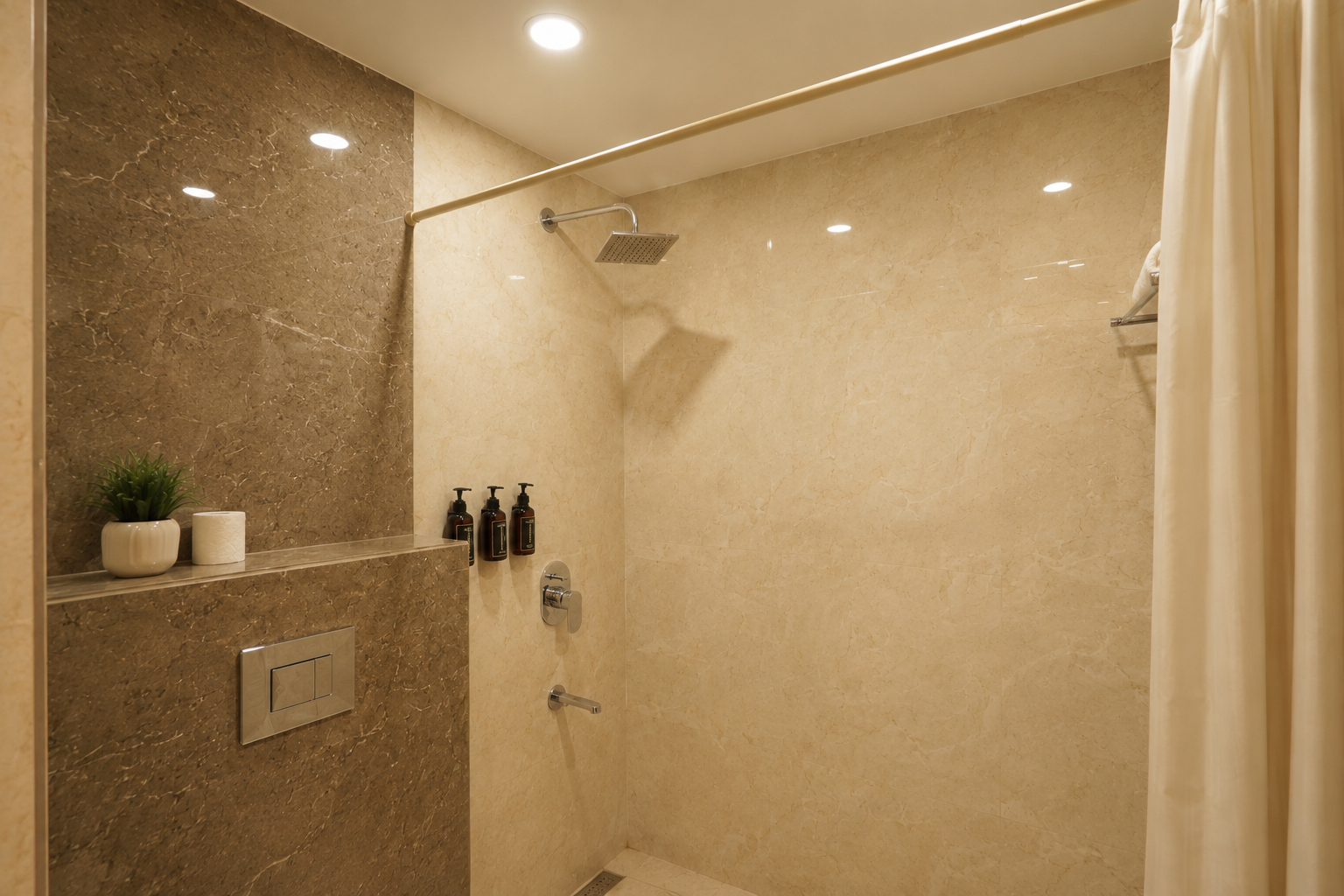 Bathroom 3, Hotel Luxe Opera NH8 at 7km from IGI Delhi Airport , Delhi