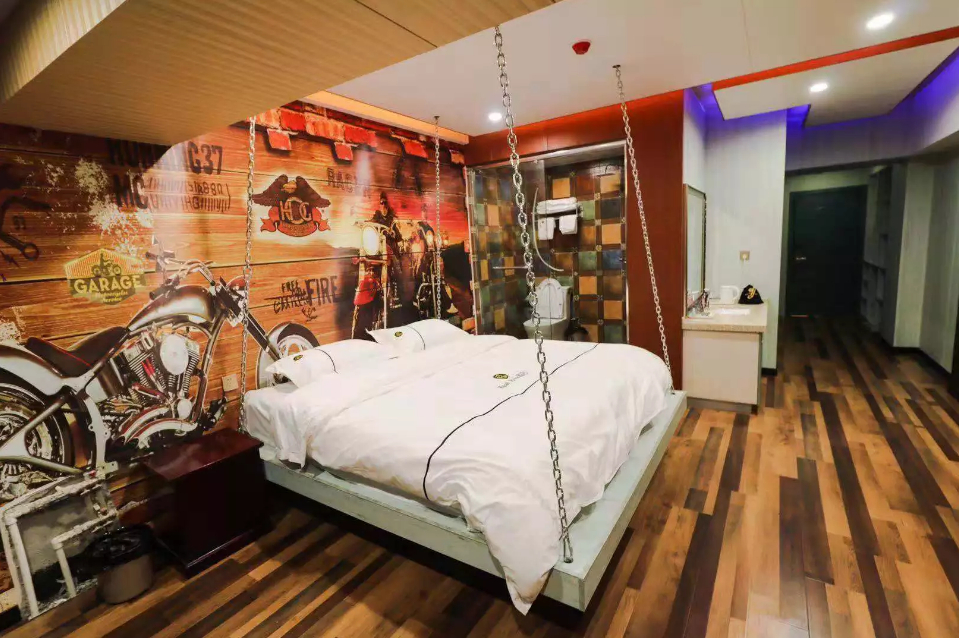 Bedroom, Xianyang yanglingman time reallove Theme Hotel, Xianyang