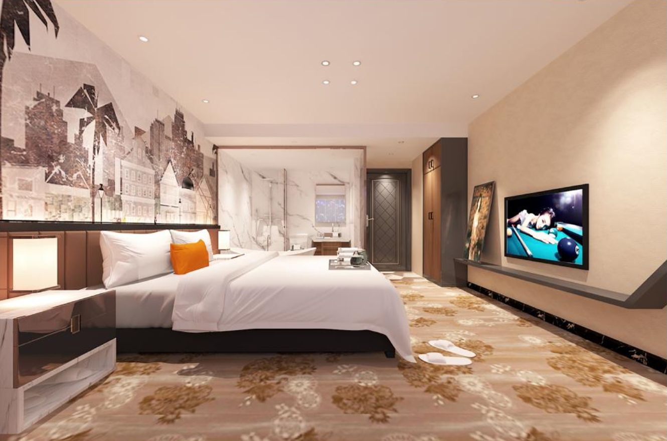 Bedroom, yingfeng Hotel, Zhongshan