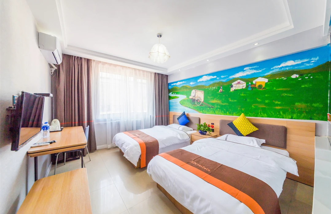 Bedroom 2, Junyi Chain Hotel (Hohhot Wanda), Hohhot