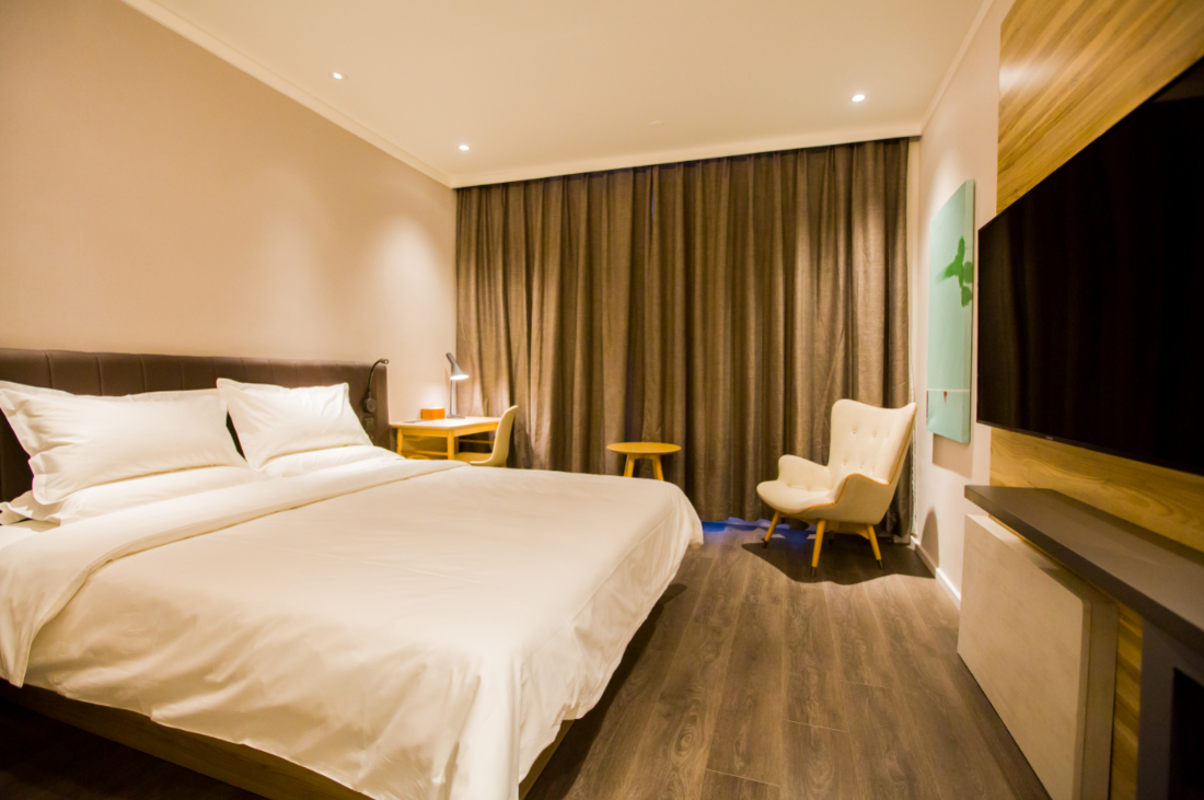 Bedroom 3, Hanting Premium Hotel Tonghua Wanda Plaza, Tonghua