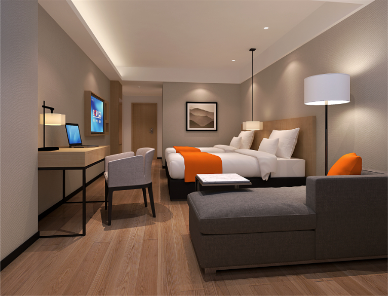 Bedroom 2, Century Star Hotel (Guomao 360 Henan Museum Branch), Zhengzhou