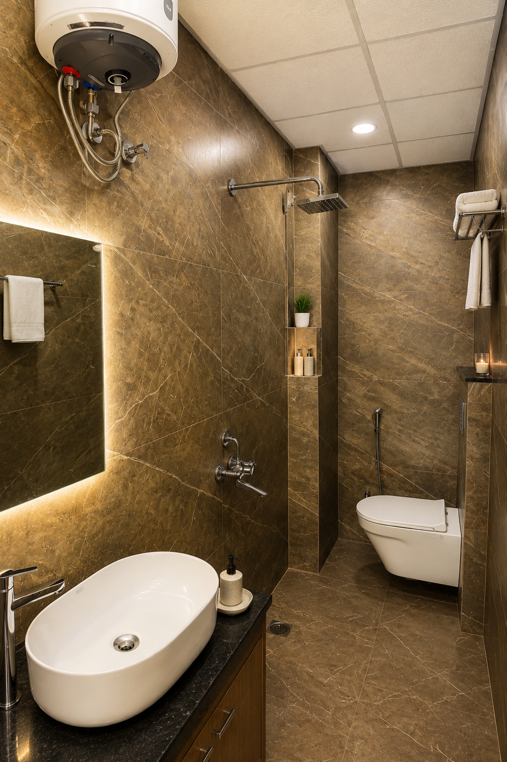 Bathroom 3, Hotel Grand Dev Krishna, Ujjain