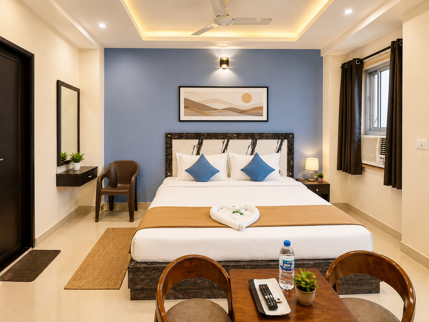Bedroom 1, Goroomgo Golden Beach Inn Puri - Near Sea Beach, Puri