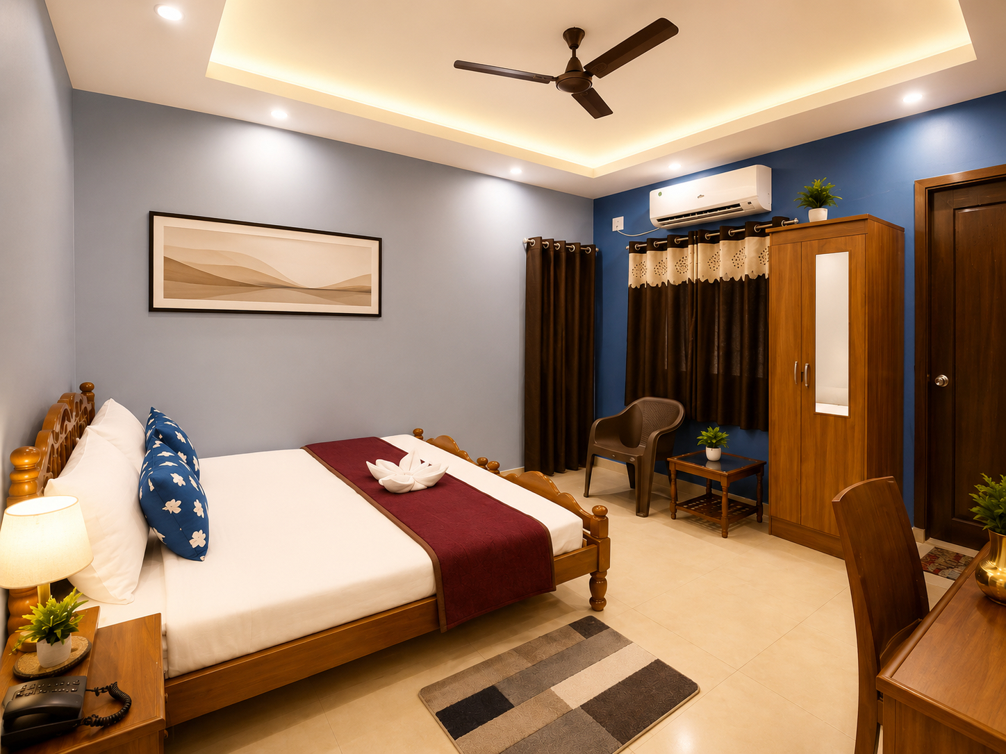 Bedroom 5, Goroomgo Golden Beach Inn Puri - Near Sea Beach, Puri