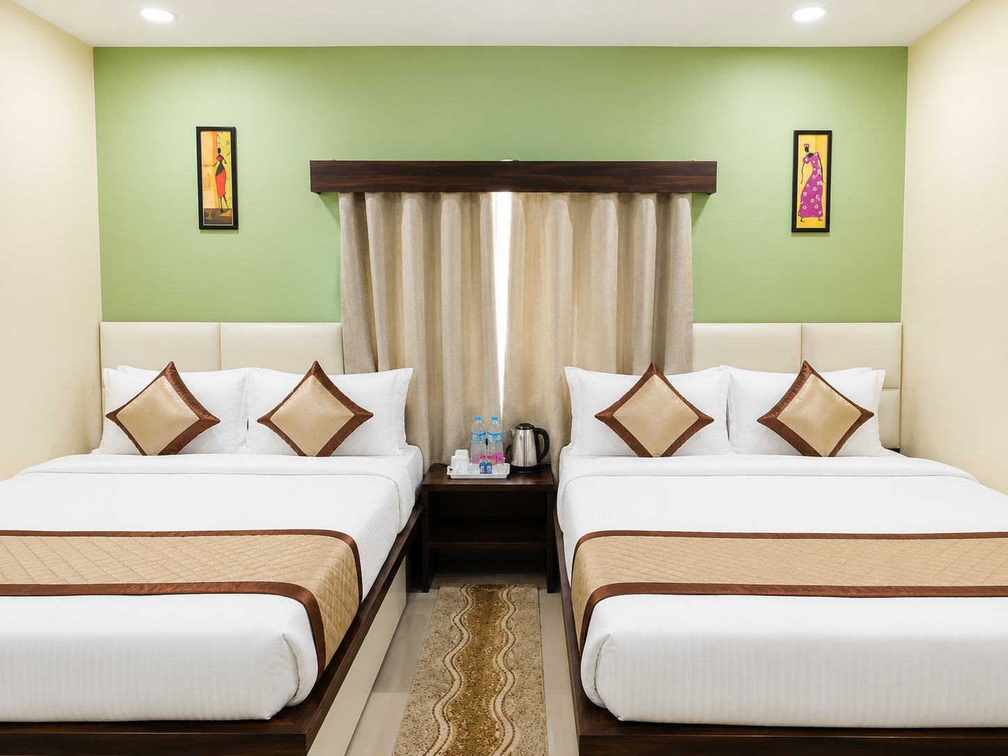 Bedroom 3, Goroomgo Hotel Coral Suites Puri - Near Sea Beach With Swimming Pool, Puri