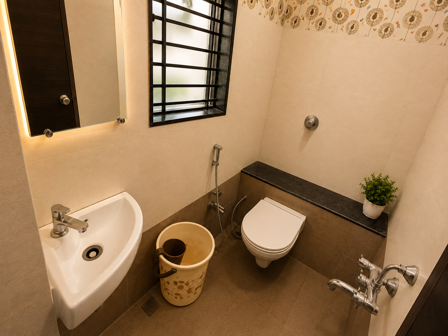 Bathroom 4, Hotel Raj Residency, Jalgaon