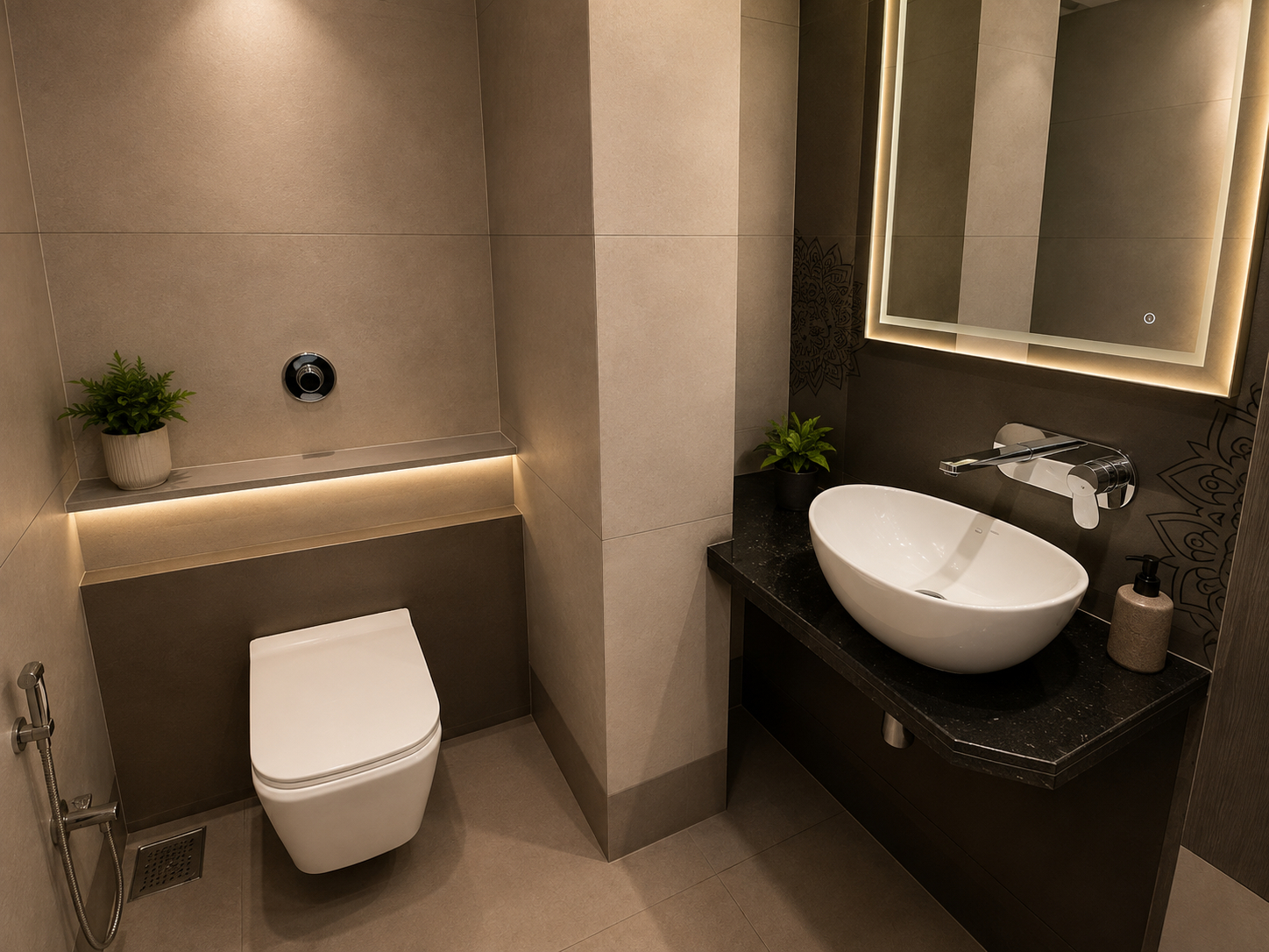Bathroom 3, Hotel Raj Residency, Jalgaon