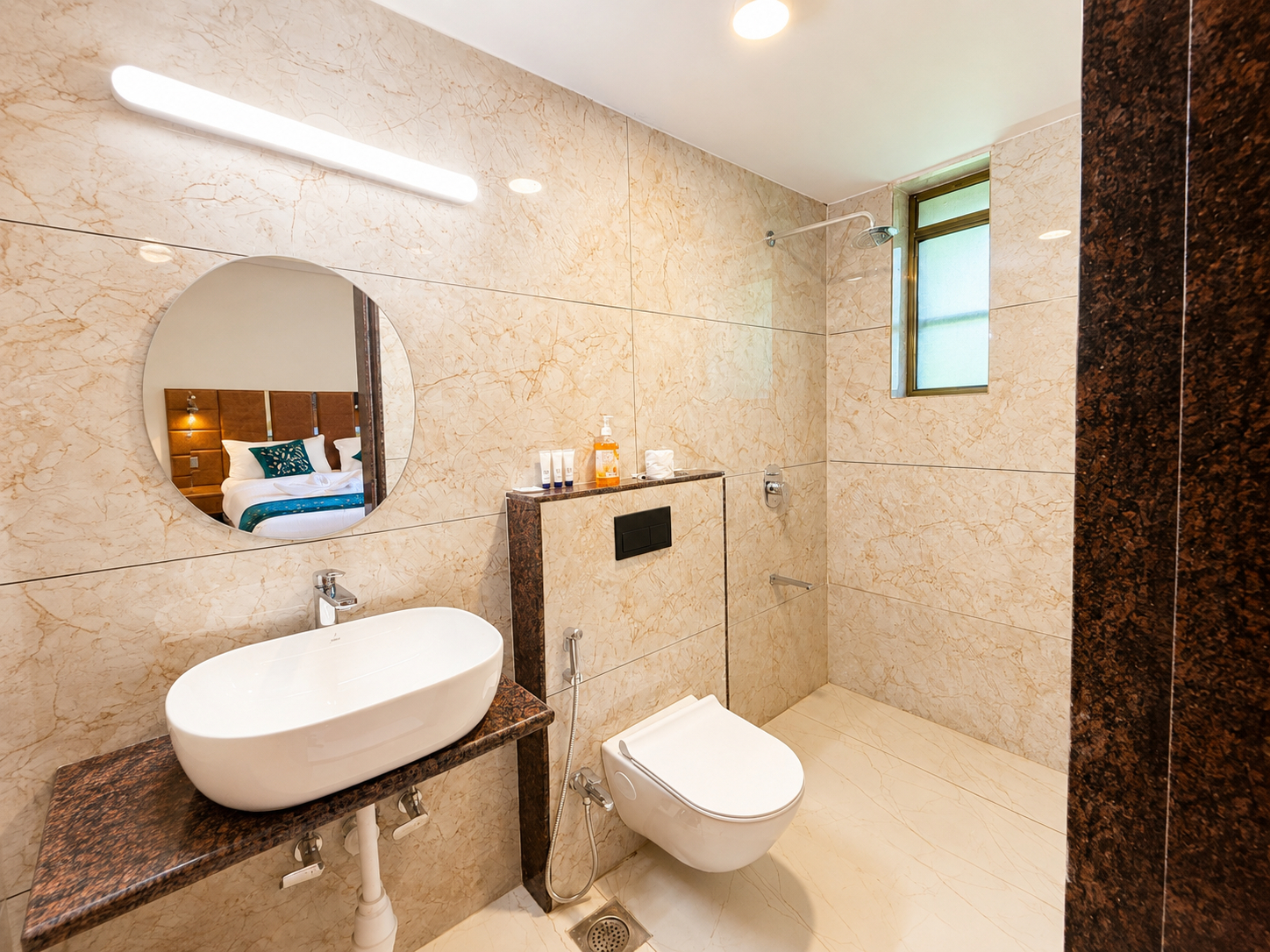 Bathroom 3, Nexus Green resort, North Goa