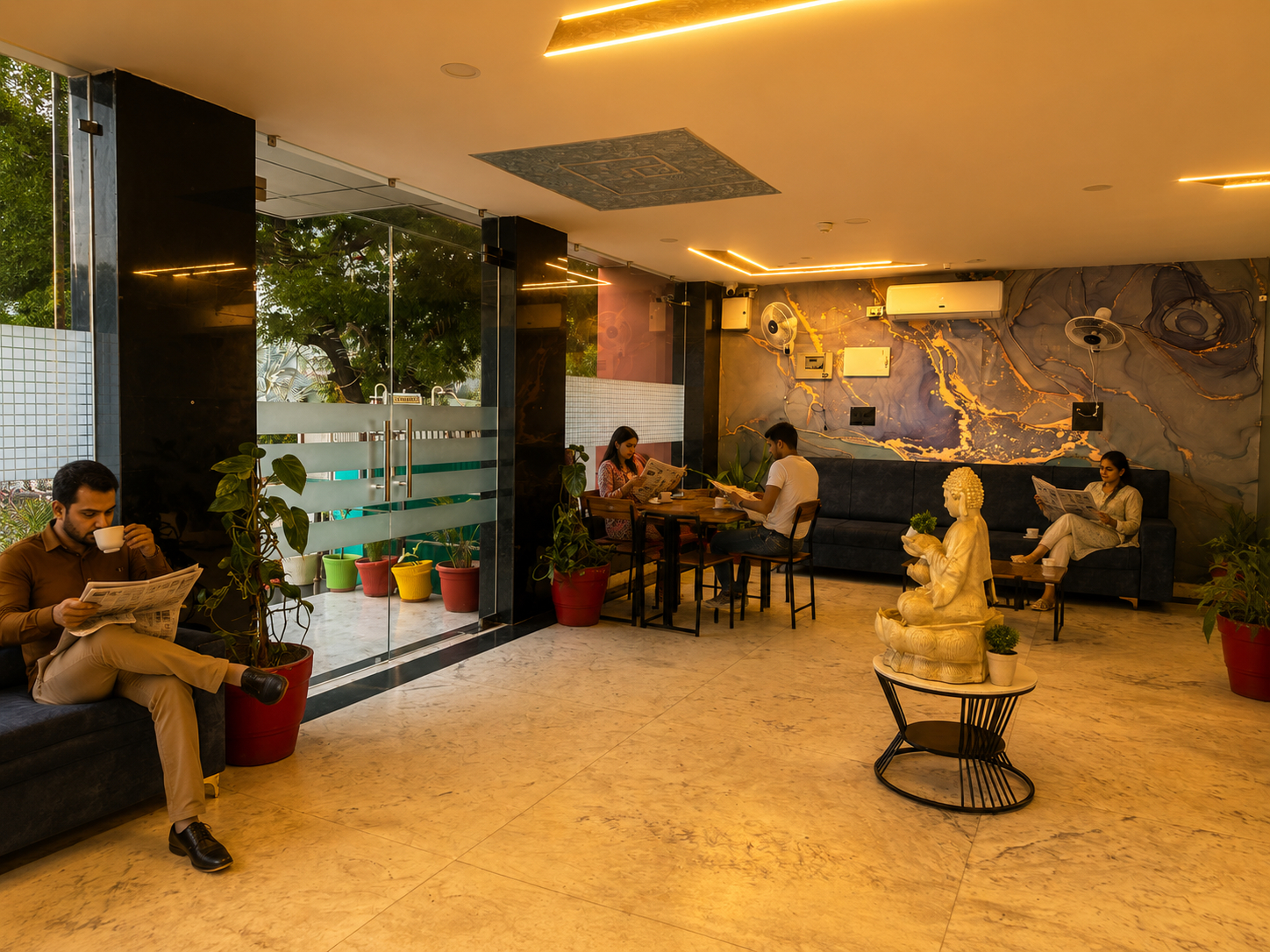 Public Area 3, Hotel Dev Vilas Agra, Agra