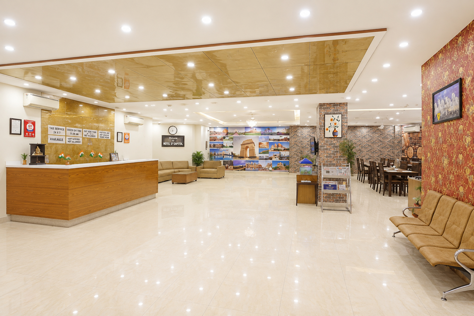 Public Area 3, HOTEL D'CAPITOL - DELHI AIRPORT , Delhi