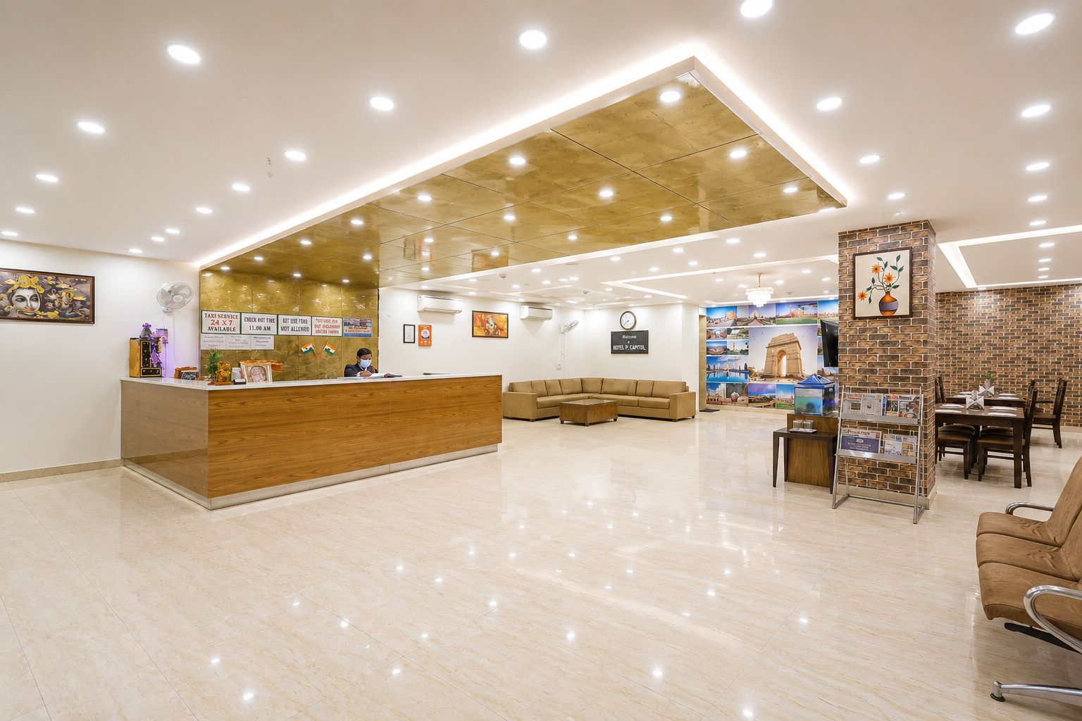 Public Area 3, HOTEL D'CAPITOL - DELHI AIRPORT , Delhi