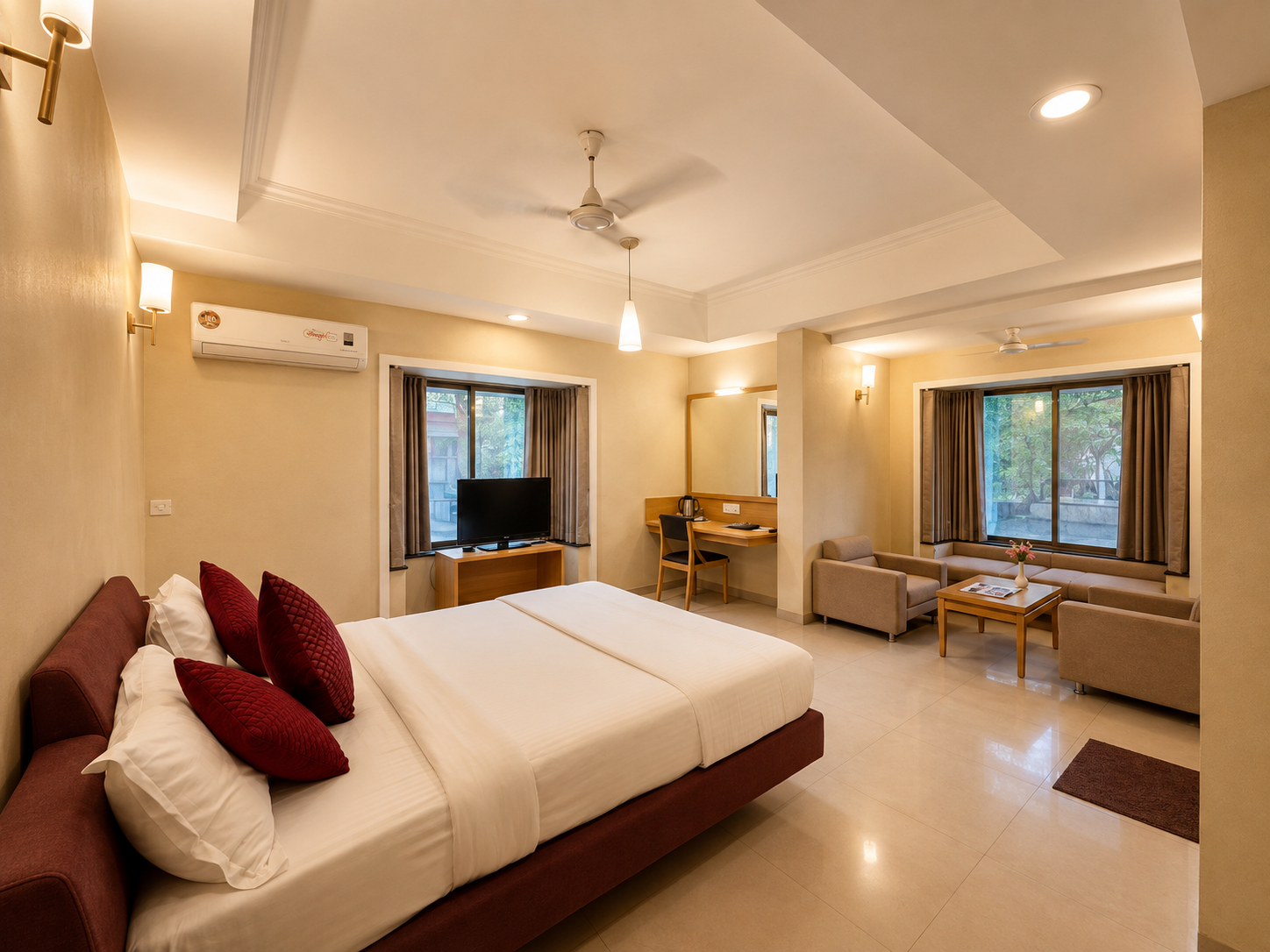 Bedroom 2, Hotel Europa Inn, Rajkot