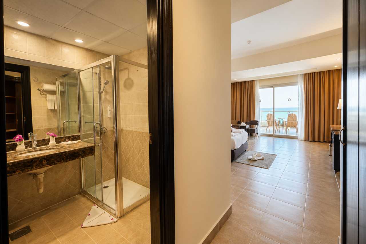 Bathroom 5, Coral Sun Beach Safaga, Al-Qusayr