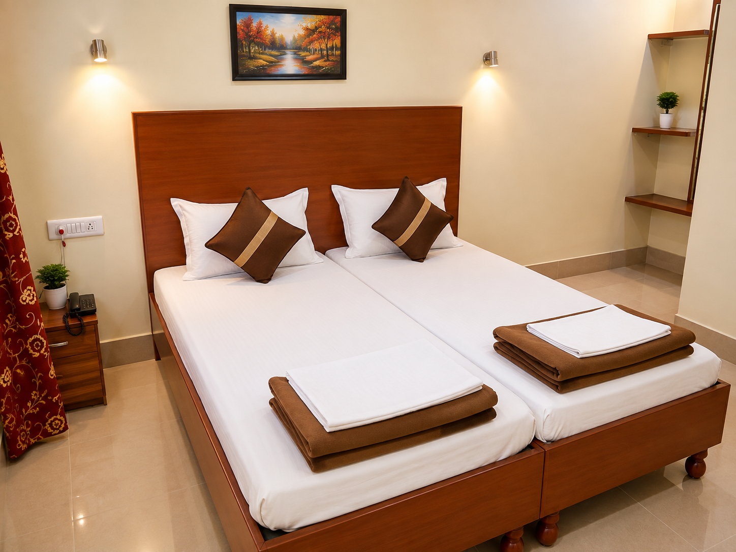 Bedroom 2, Goroomgo Kashi Inn Near Cantt Railway Station Varanasi, Varanasi