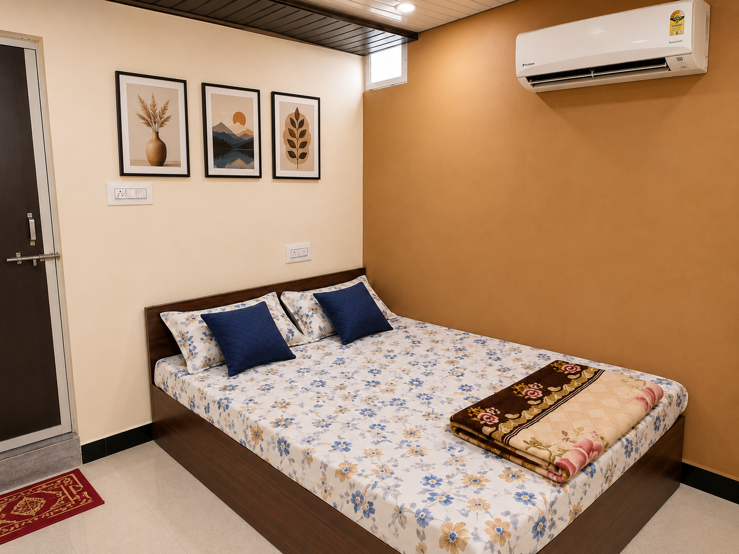 Bedroom 2, Goroomgo Kailash kuti Guest House Ujjain, Ujjain