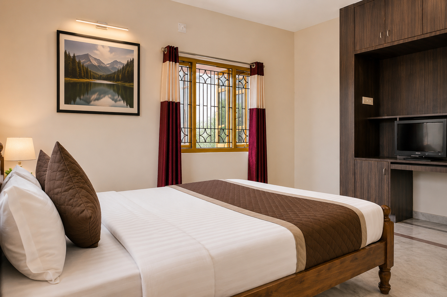 Bedroom 2, Goroomgo Caroline Homestay Bhubaneswar - Near KIIT College, Cuttack