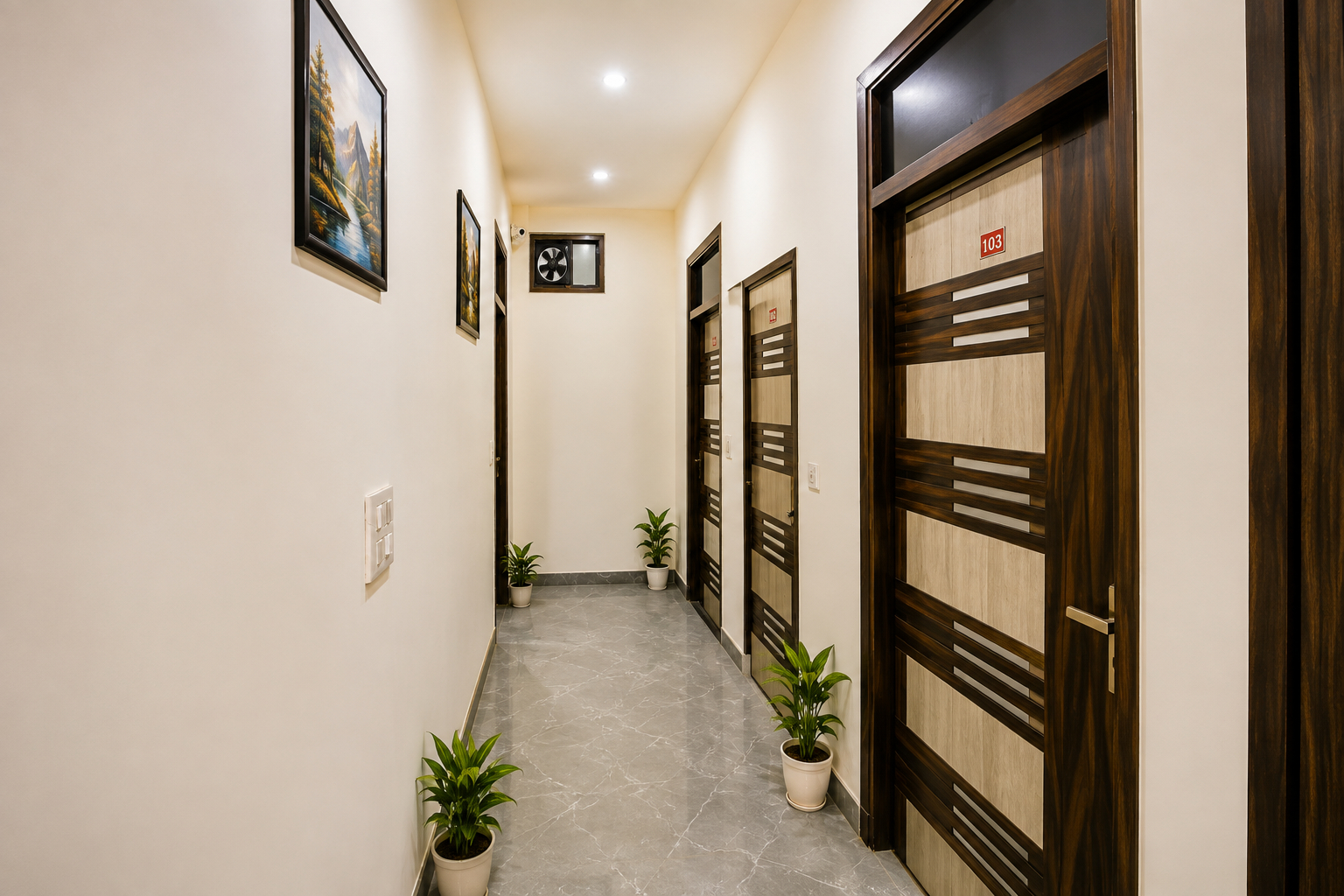 Lobby 4, Hotel Kasa Stays Near Pacific Mall, Delhi