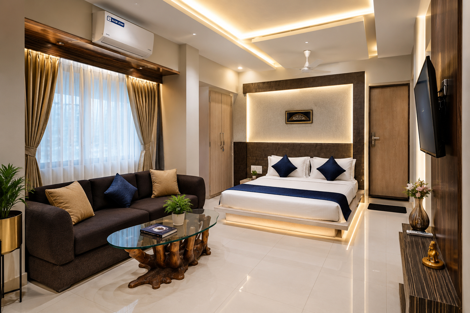 Bedroom 3, SparksFly Serviced Apartments Vashi, Thane