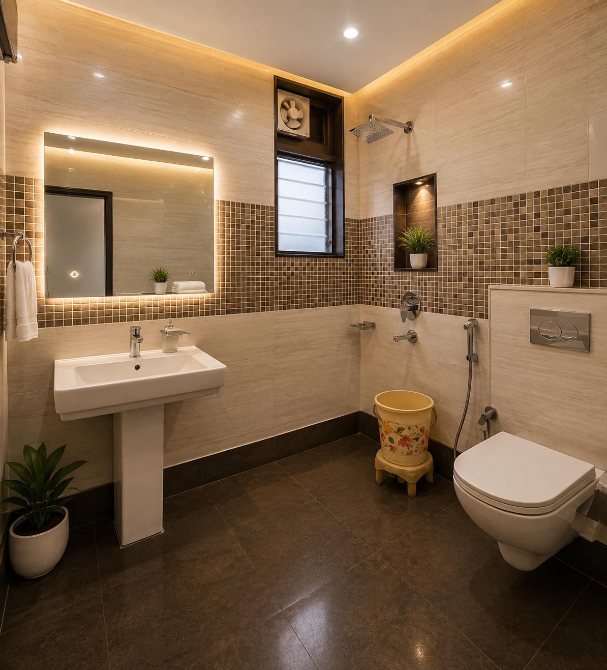Bathroom 3, Hotel The RTS Plaza , Delhi