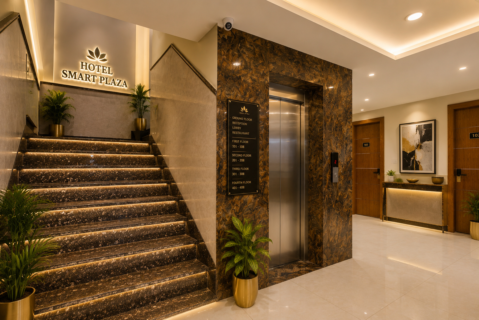 Public Area 3, Hotel Smart Plaza, Delhi