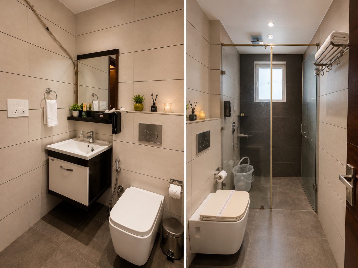 Bathroom, Hotel Aura IP Grand Karkardooma Metro, Delhi
