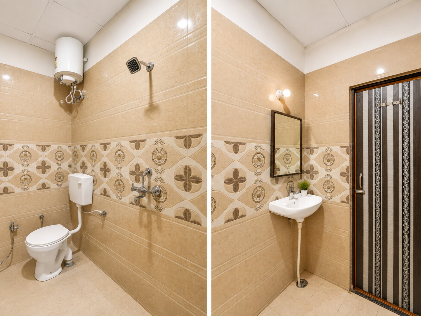 Bathroom 4, Goroomgo NV Palace Vrindavan, Mathura