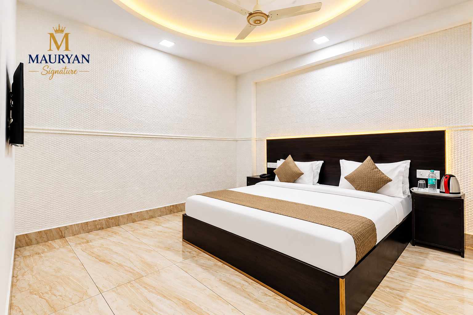 Bedroom 3, Mauryan Signature hotel Devli Khanpur, Delhi
