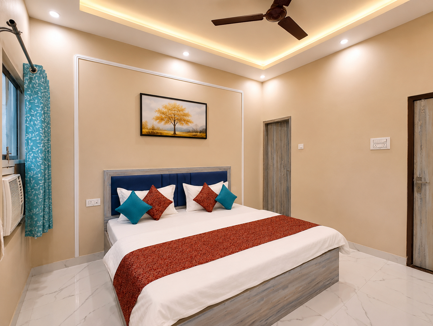 Bedroom 5, Goroomgo Vrrinda Home Stay Varanasi Indian Only, Varanasi