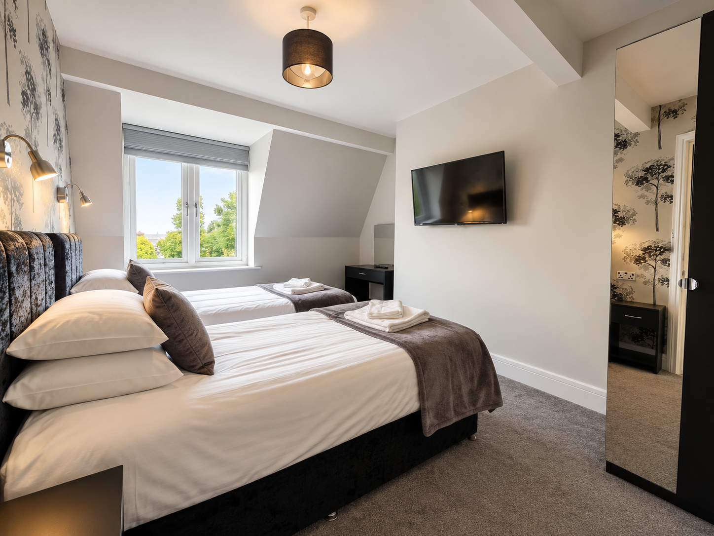 Bedroom 2, Bay View Holiday Apartments, North Yorkshire